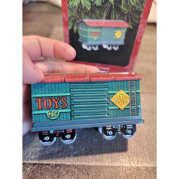 Hallmark 1997 Yuletide Central ornament Xmas Decor train - Picture 5 of 5